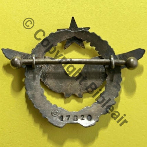 BREVET PILOTE  WW1 B17820 SM 2Anneaux Dos lisse  Src.philhen57 390EurInv 